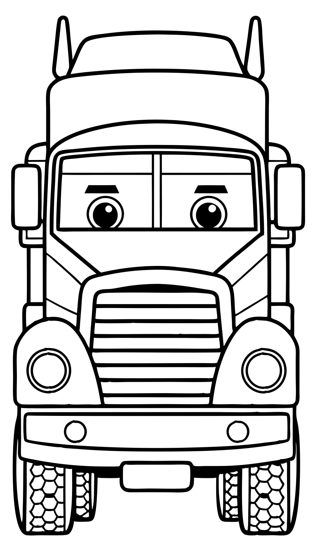 printable truck coloring pages